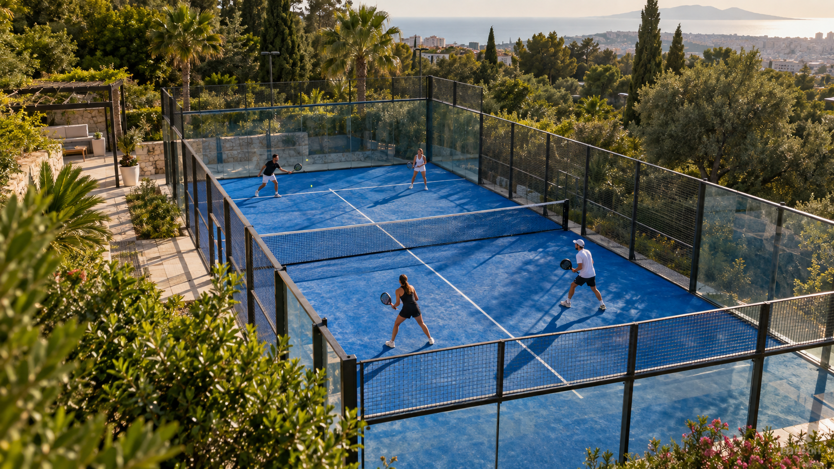 Cancha de pádel al aire libre